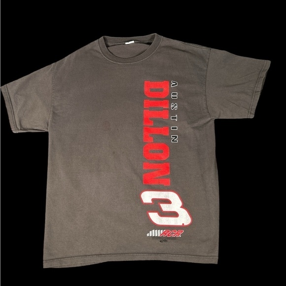 Austin Dillon #3 RCR Gray T-shirt Sz Large - Picture 1 of 5